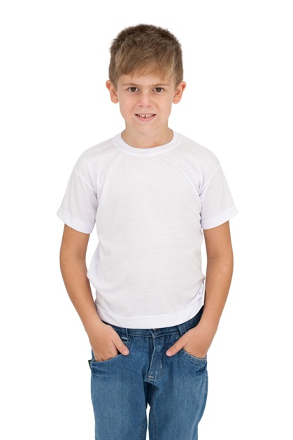 Camiseta Infantil/Juvenil Poliéster Manga Curta